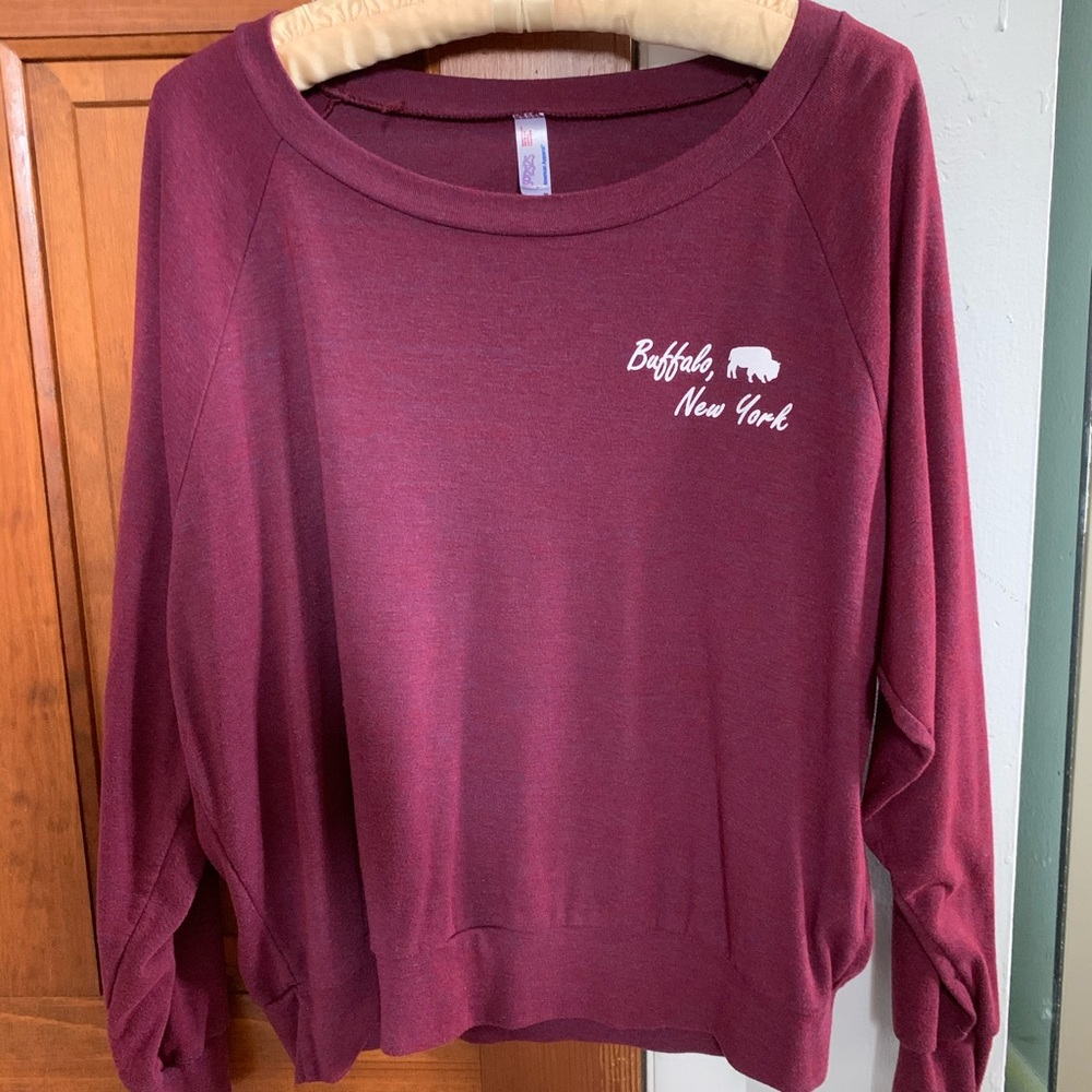 Buffalo, NY, Maroon Long Sleeve